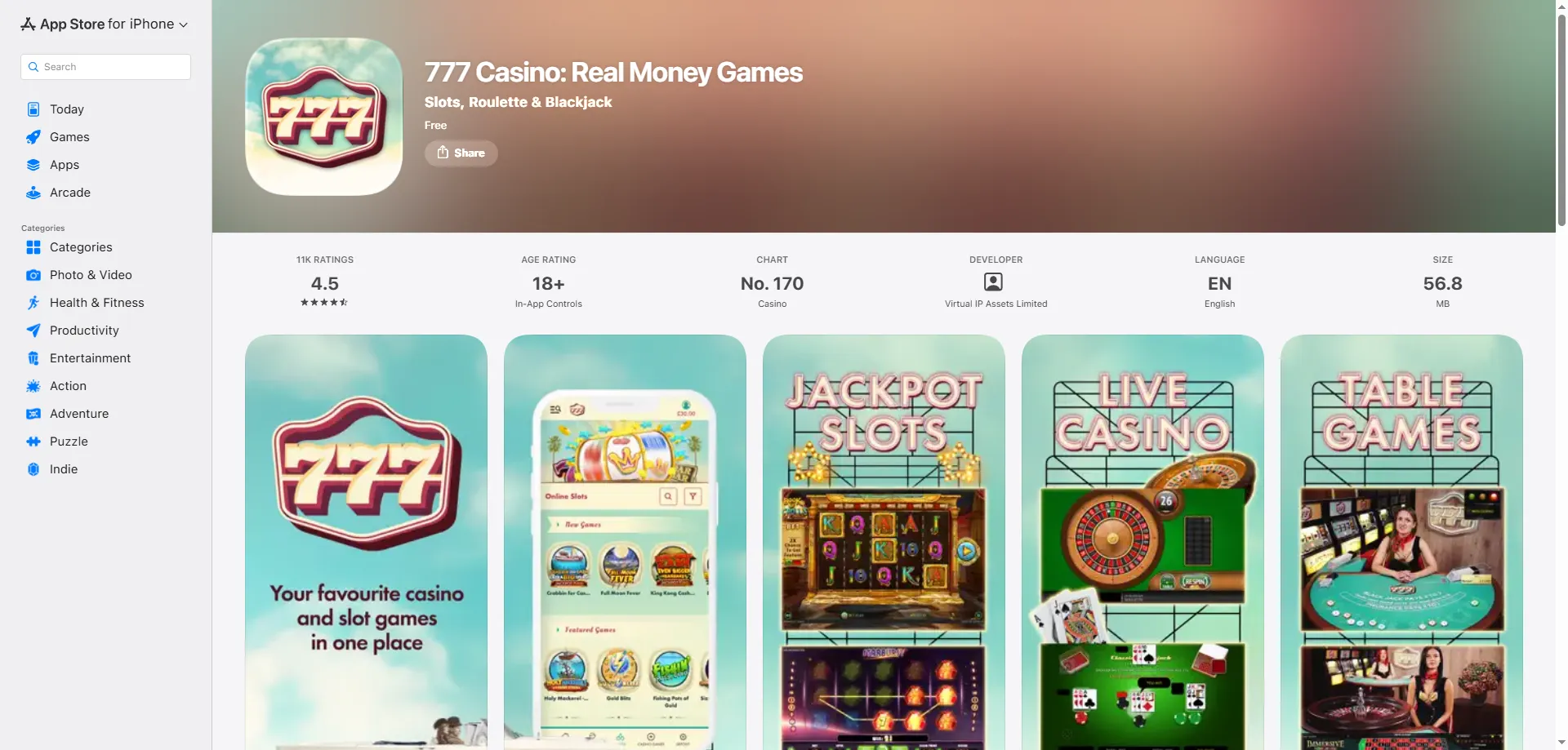 777 Casino app for Android and iOS &mdash; real money mobile gaming